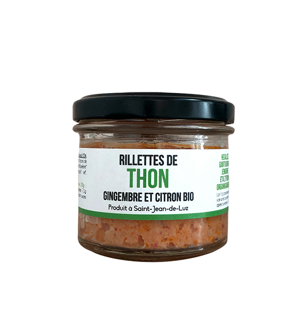 Rillettes de thon gingembre et citron...