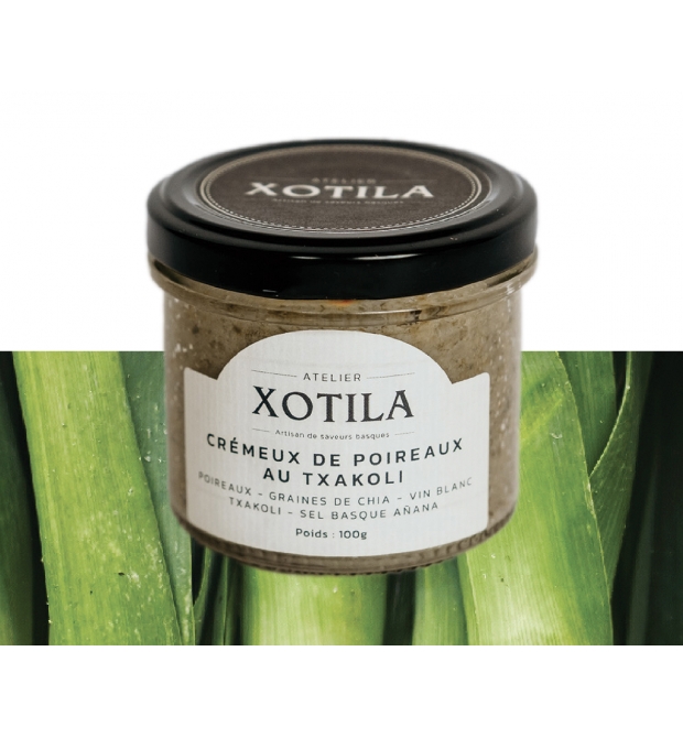 Crémeux de poireaux au txakoli  100g