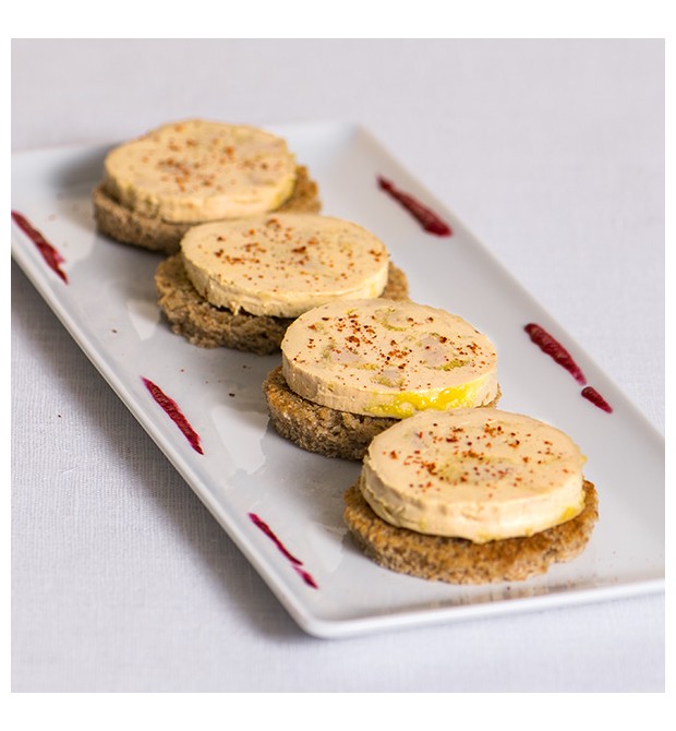 Bloc de foie gras de canard avec 30% de morceaux 180G
