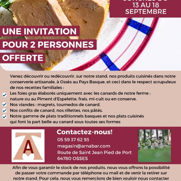 Arnabar sera à Saint Brieuc en septembre!